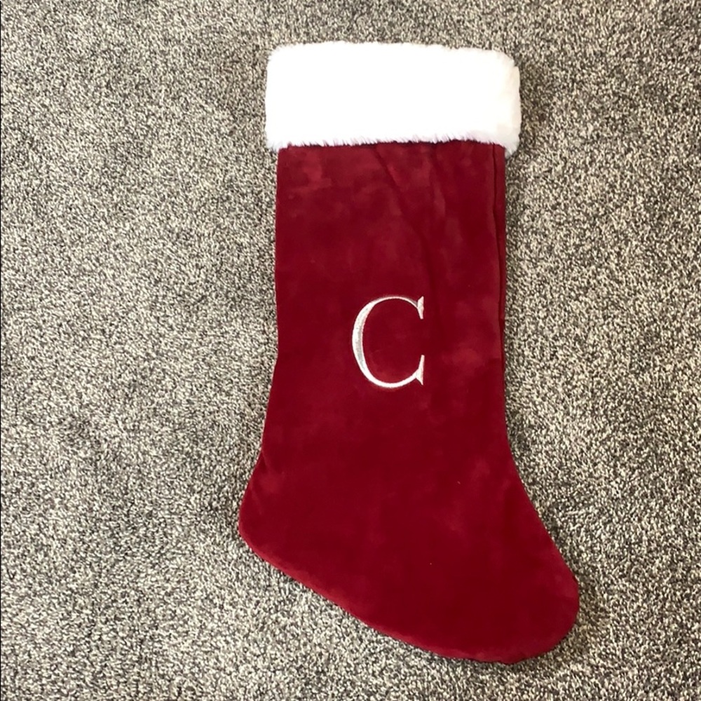 🔒SOLD🔒 Letter “C” Christmas Stocking